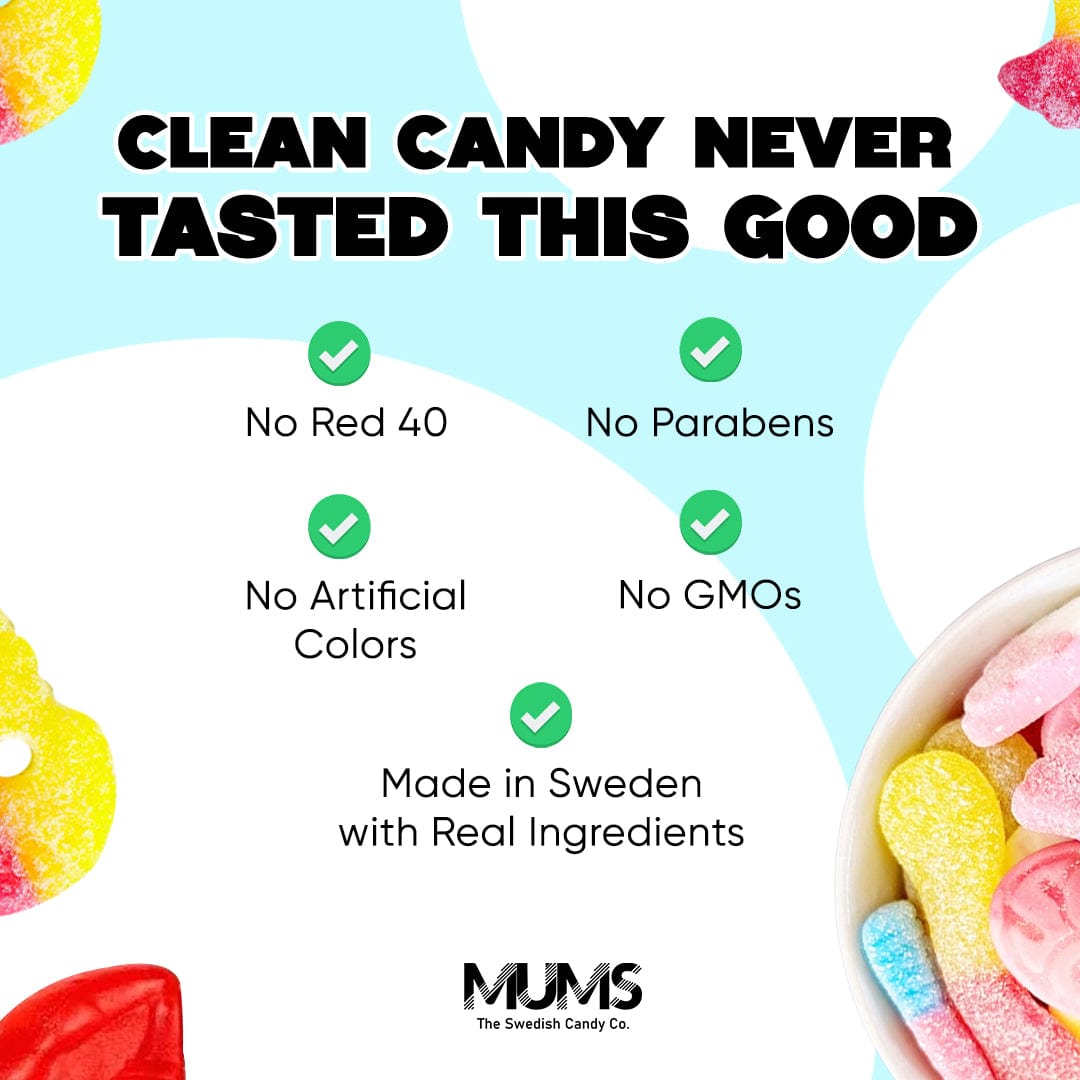 Sweet and Sour Swedish Mix With BUBS - Mums - The Swedish Candy Co.